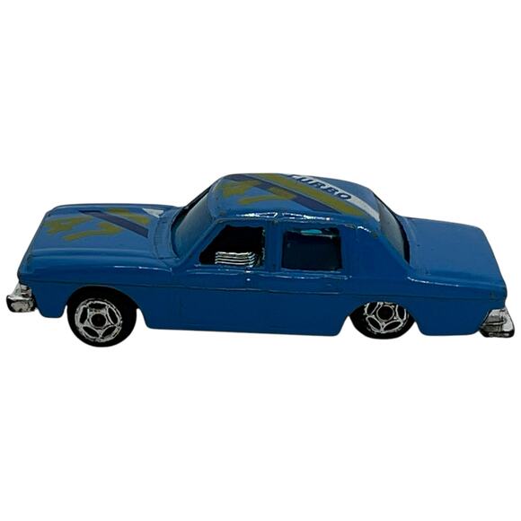 Vintage Turbo 47 Blue Racing Diecast Sedan Made in China Collectible Toy Car - Picture 4 of 7